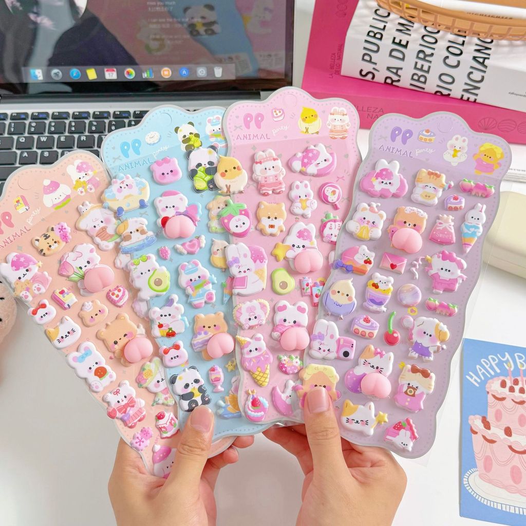 Phone Cases Kids - 4 piezas de pegatinas 3D suaves