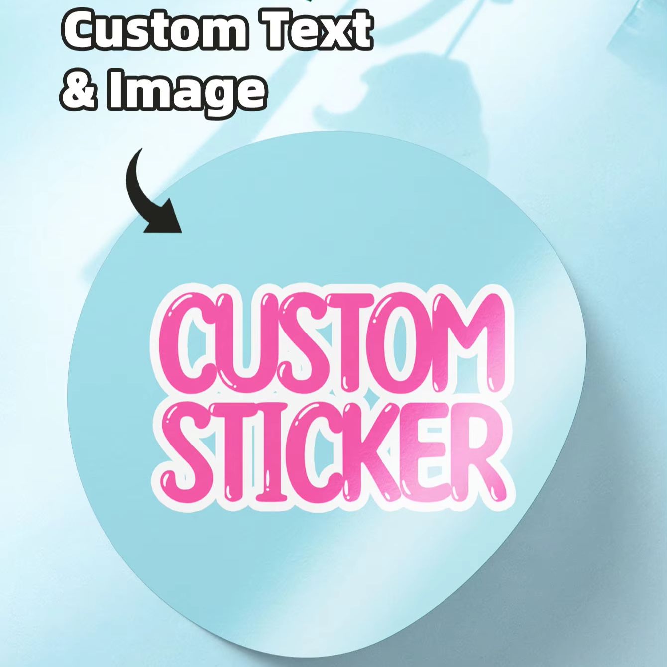 Phone Cases Brands - 1-120PCS Pegatinas Redondas Personalizadas a Prueba