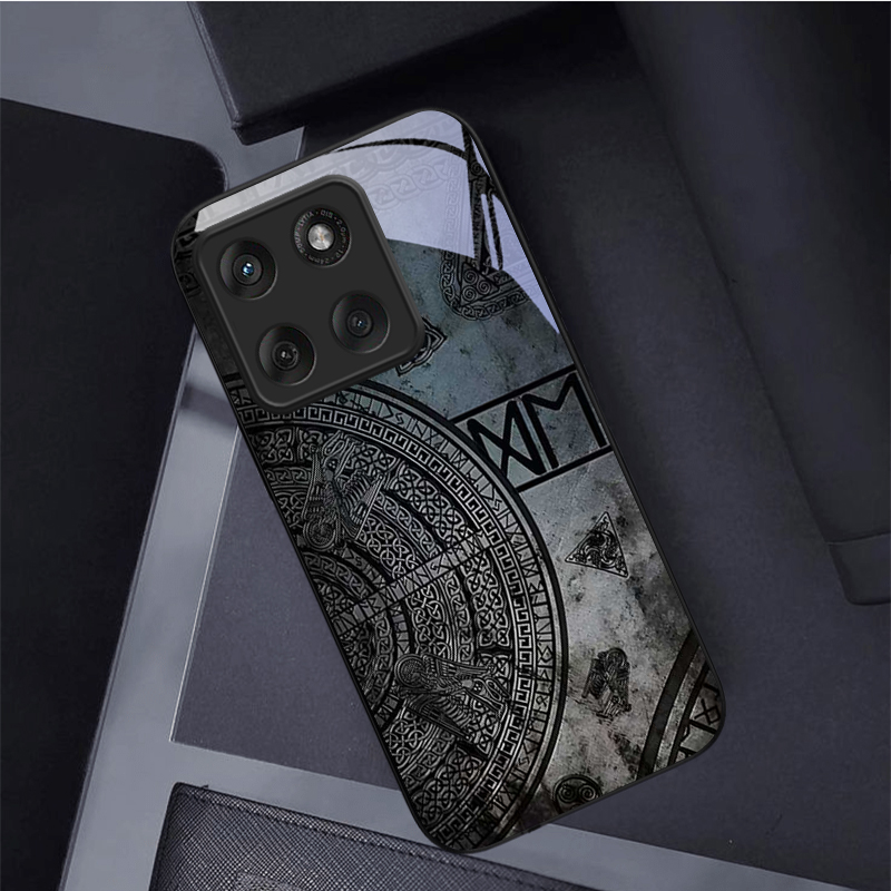 Phone Cases For Motorola - Funda de teléfono de cristal negro
