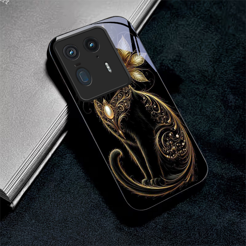 Phone Cases For Motorola - Funda de teléfono de cristal negro