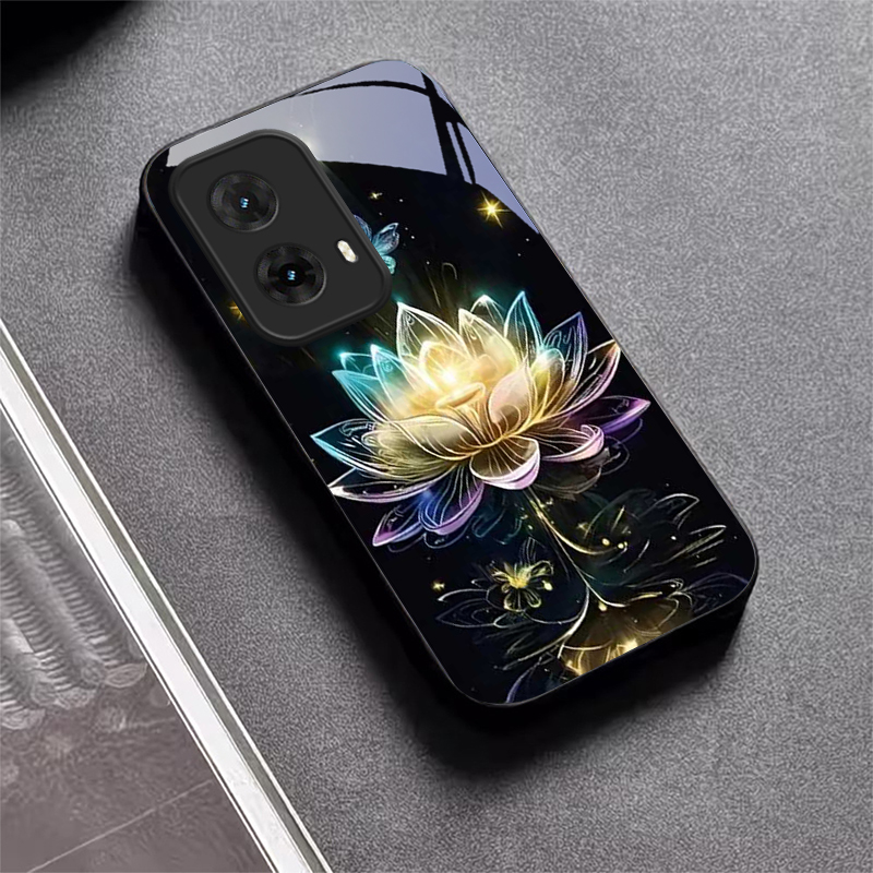 Phone Cases For Motorola - Funda de teléfono de cristal negro