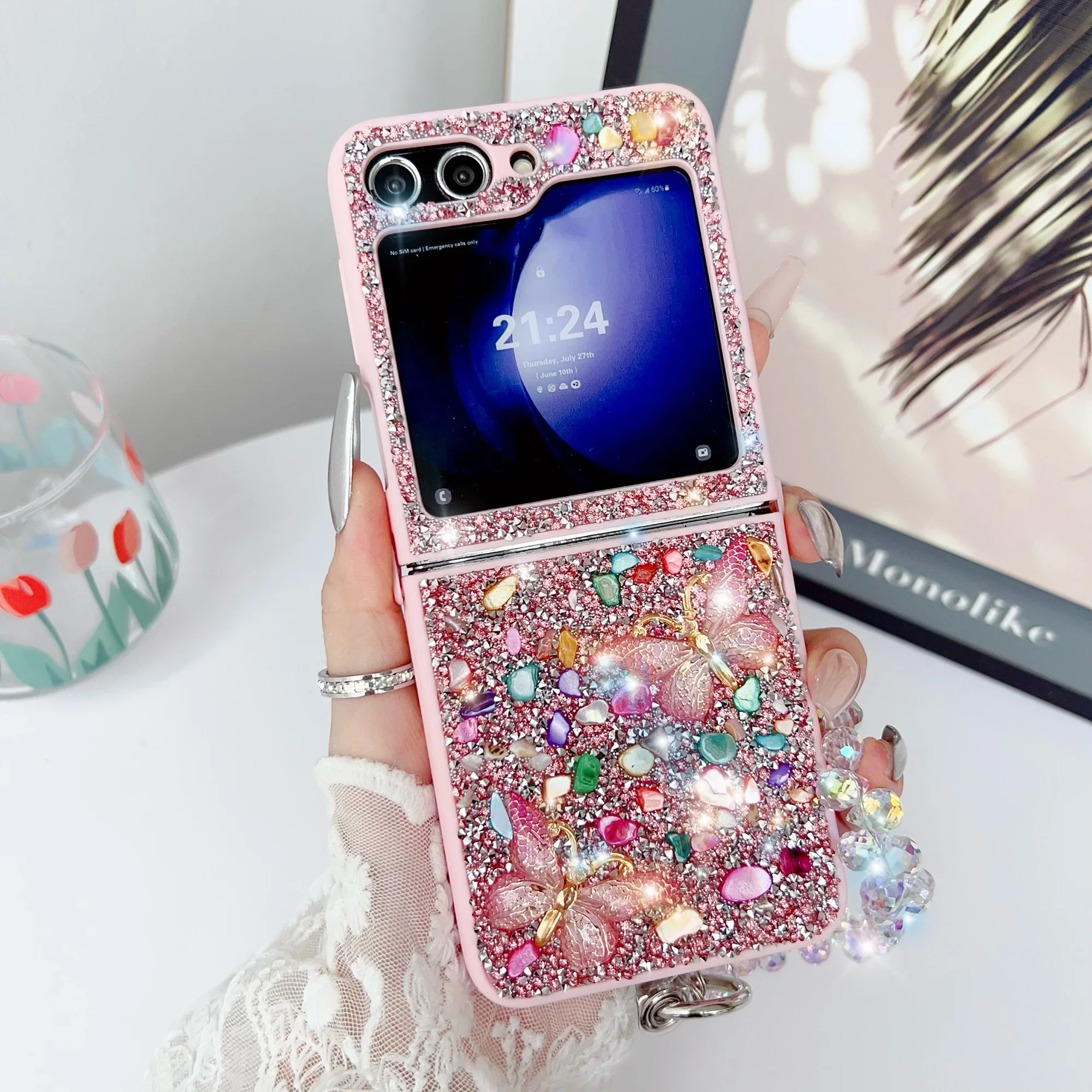 Phone Cases Cute - Funda de teléfono con purpurina de