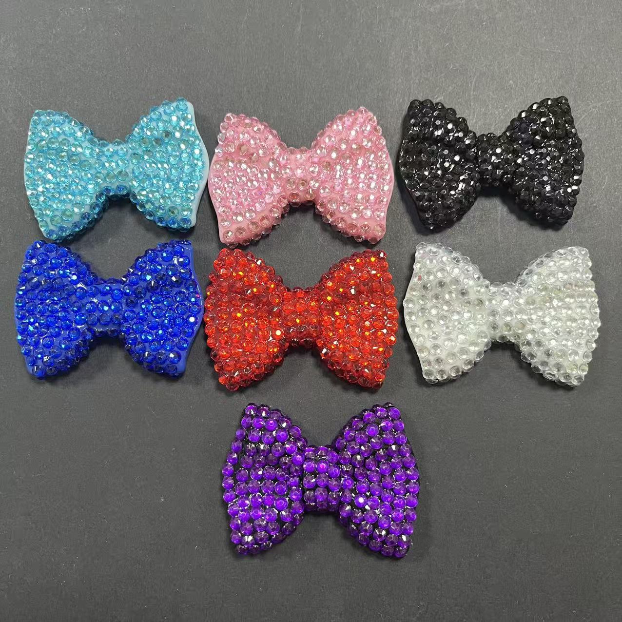 Phone Cases Junk - Pajarita de diamante rosa ostentosa Kawaii,
