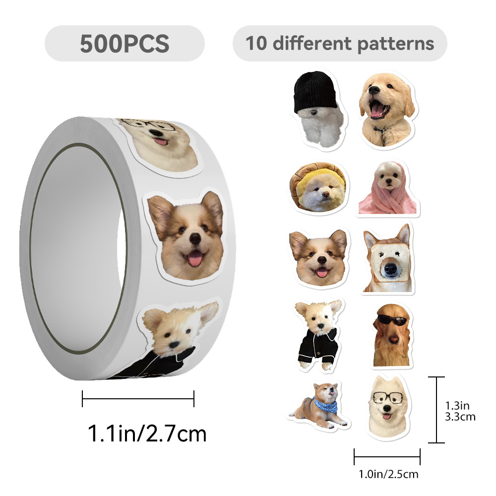 500 uds/rollo de pegatinas div - Phone Cases Kids reseña y precio
