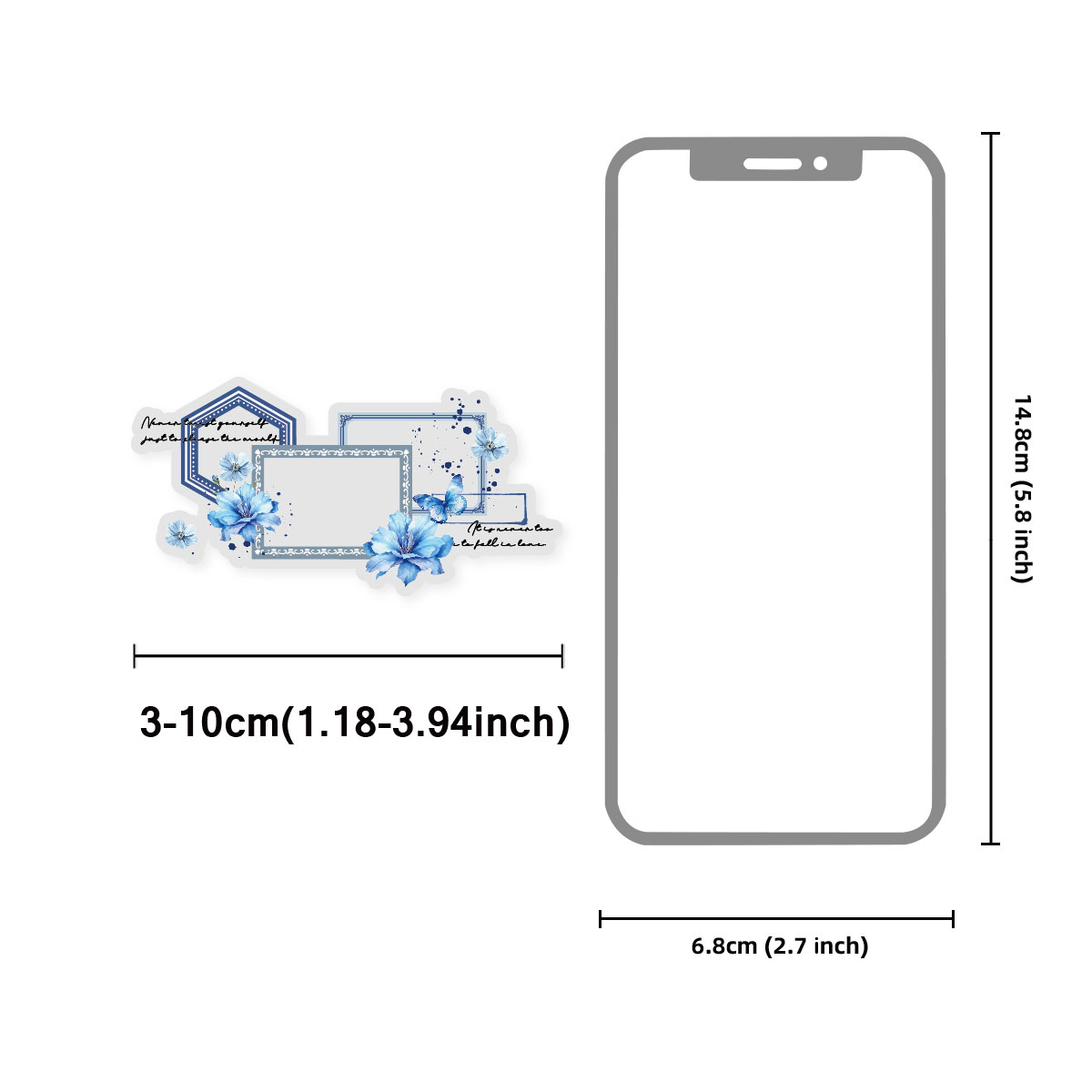 10 pegatinas de niña floral az - Phone Cases Kids reseña y precio