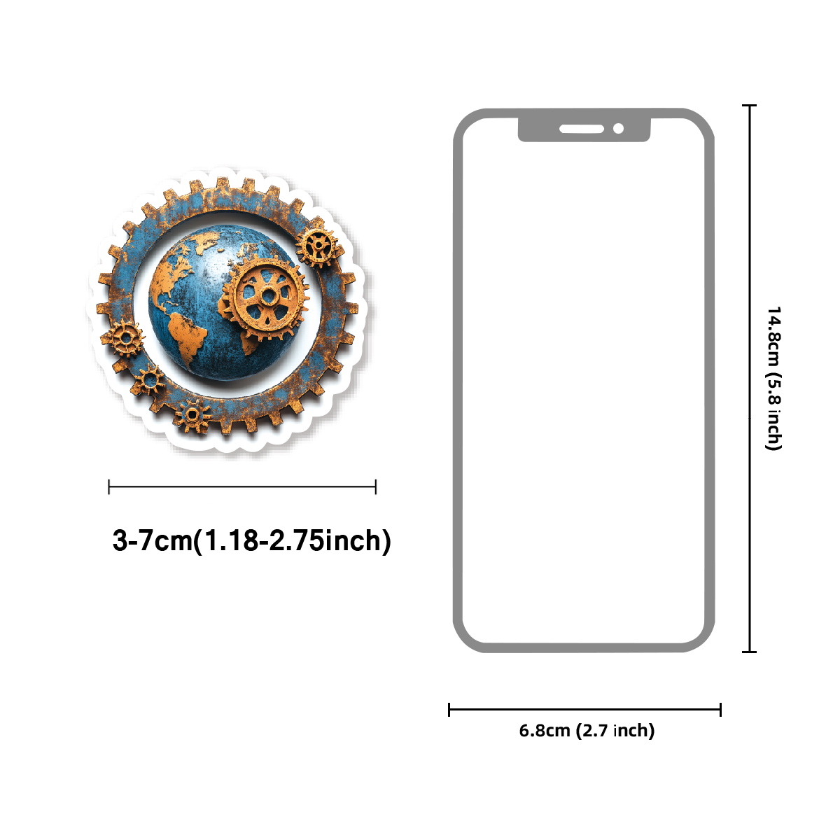 46 pegatinas de Metal de globo - Phone Cases Kids reseña y precio